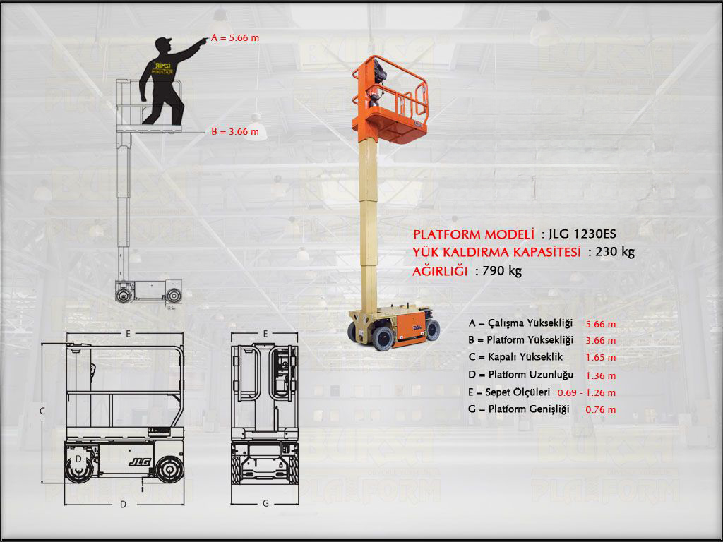 D�KEY MANL�FT / 6 Metre Dikey Manlift foto�raf� 101
